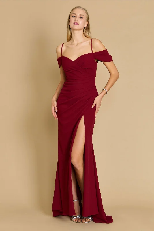 Halter - neck sexy cocktail dresses for a formal eventLong Formal Off The Shoulder Wrap Evening Dress