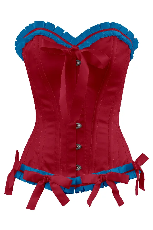 Floral - patterned corsets for a romantic and spring - like feelMead Burlesque Overbust Corset