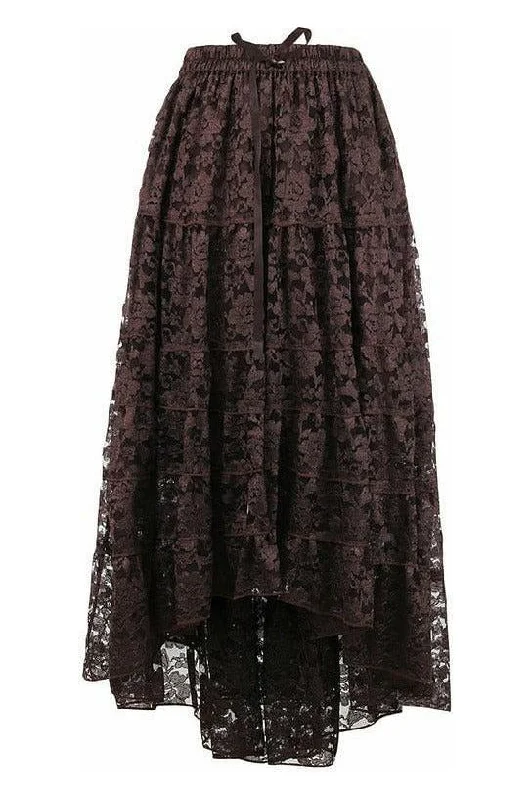 Velvet bustiers for a soft and plush feelBrown Lace Skirt