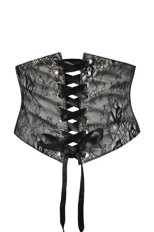 Removable - boning corsets for easy cleaningLace Overlay Inspired Corset Belt