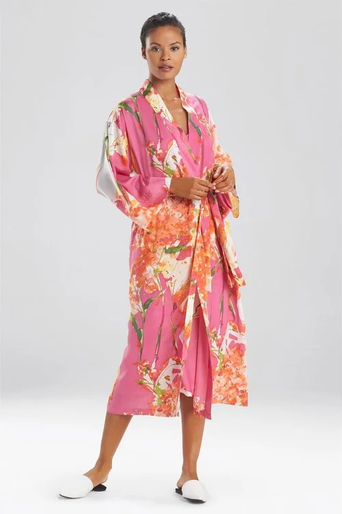 women robes for a formal - wear undergarment optionPainted Bouquet Robe