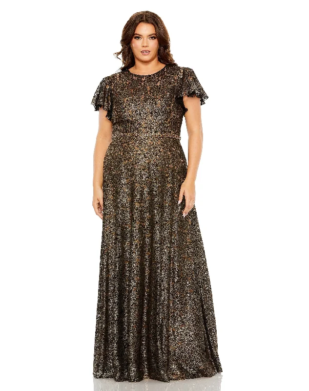 Sexy lingerie - inspired dresses for a seductive look at homeMac Duggal 49496 Long Plus Size Formal Beaded Dress