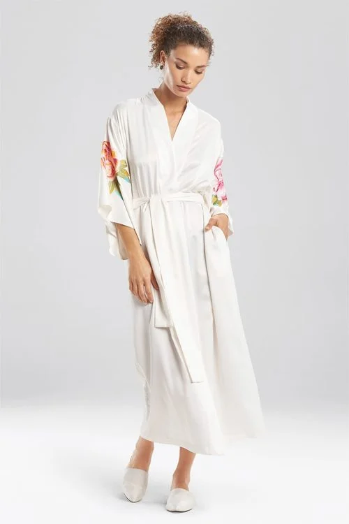 women robes for after - bath relaxationSerafina Embroidery Robe