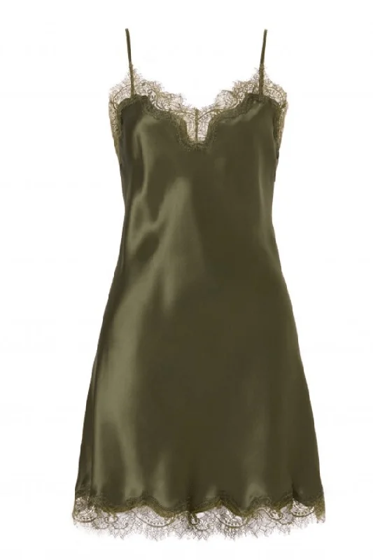 women lounge dress for a girls' night inScarlett Chemise - Green