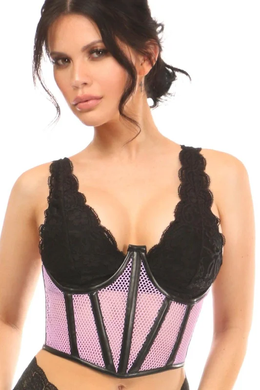 Waist - training corsets for long - term figure shapingFishnet Underwire Open Cup Waist Cincher