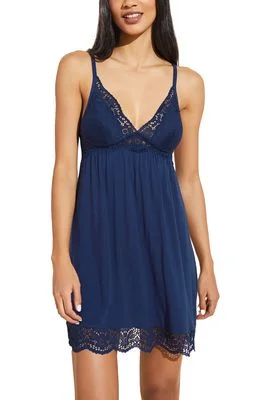 round - neck women lounge dress for a classic appearanceBeatrix Plunge Chemise