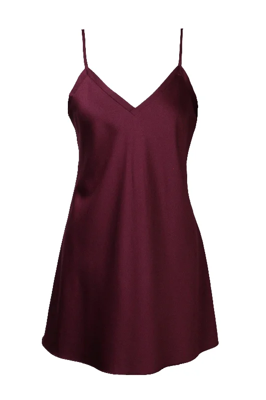 women lounge dress with a nursing - friendly design for new momsFresh Chemise - Aubergine