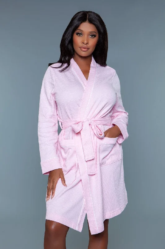 women robes for a romantic evening inWaffle Full Length Bathrobe