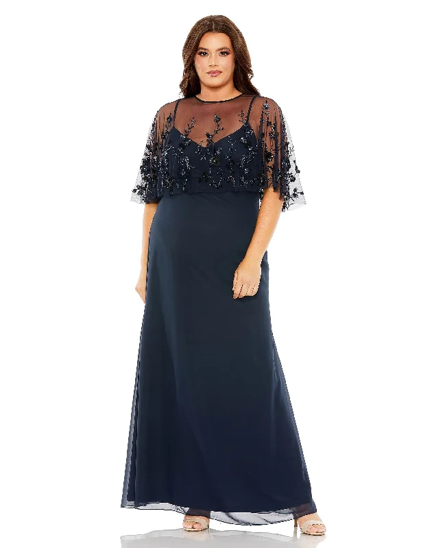 Black sexy dresses for a classic and sophisticated lookMac Duggal 9230 Plus Size Long Formal Gown