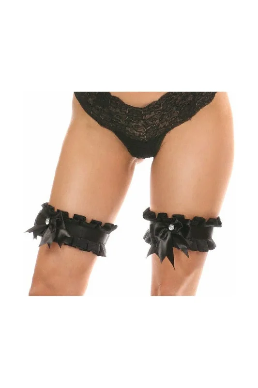 Floral - patterned corsets for a romantic and spring - like feelKitten Collection Black Lace Leg Garters (set of 2)