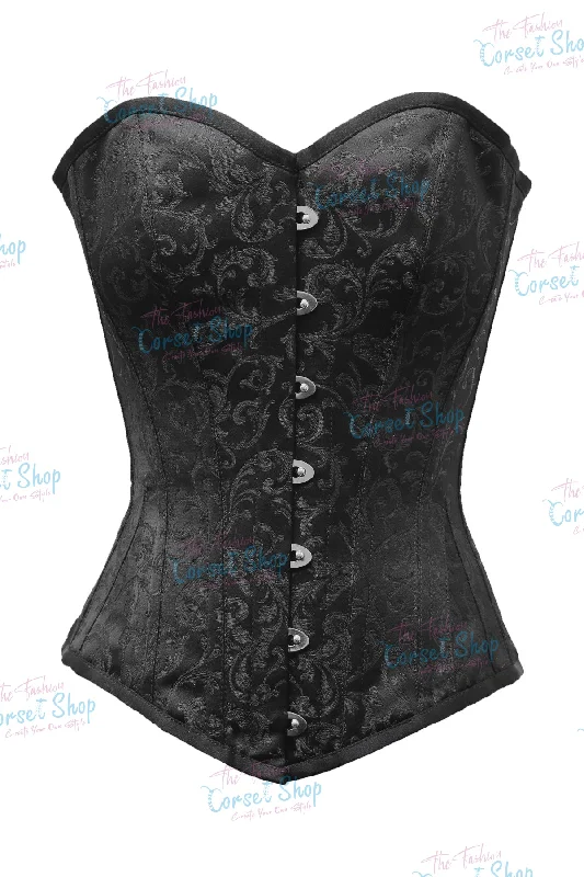 Denim - look corsets for a casual yet stylish twistFontana Longline Brocade Overbust Corset