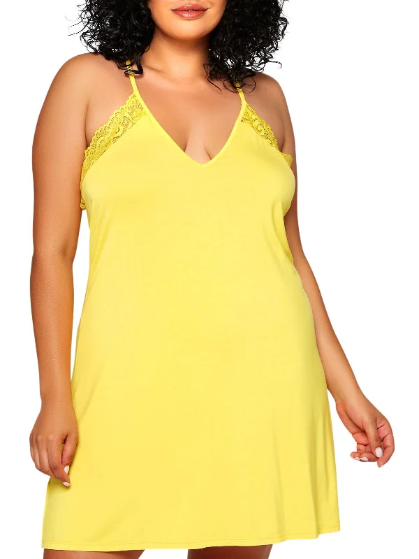 bold - colored women lounge dress for a statementWomen's Zenni Plus Size Chemise Sleepwear