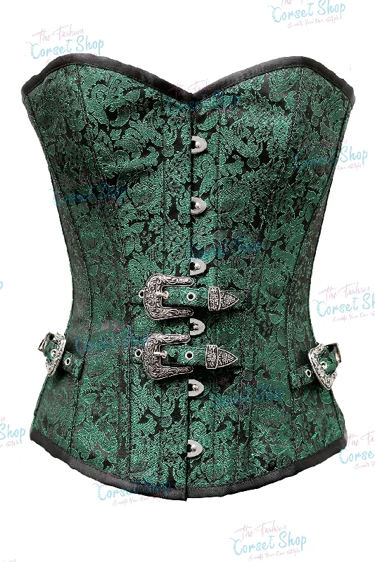 Green/Black Brocade 100