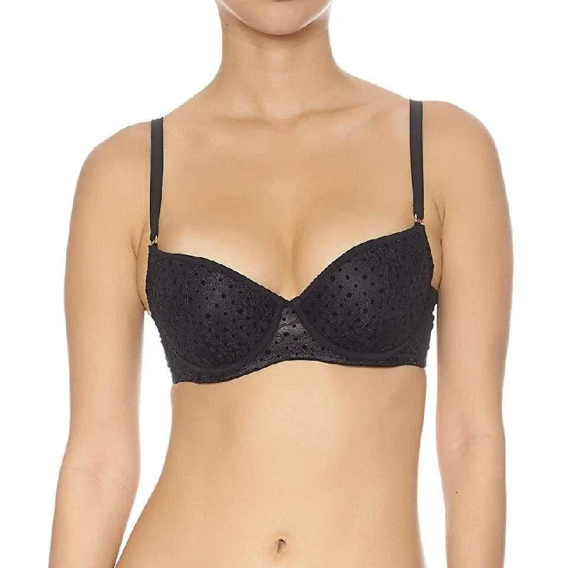 Women's Lingerie with Modern PrintsFlock Padded Push-Up Bra