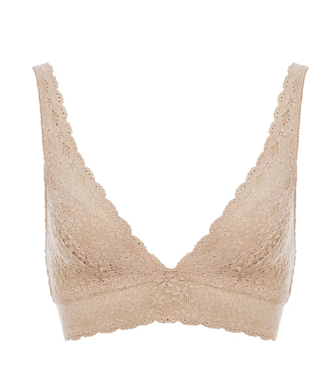 Women's Lingerie with Convertible StrapsHalo Natural Soft Cup Wireless Bra