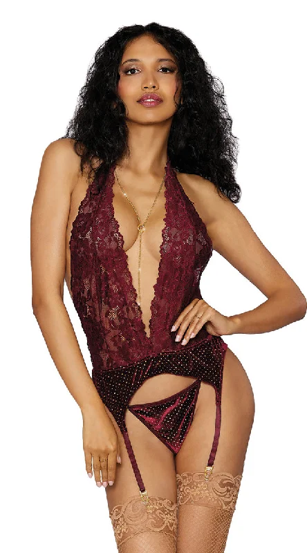 Women's Lingerie for Post-SurgeryHoliday Nights Merrywidow Set