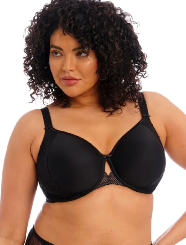 Women's bras with a cotton - polyester blendElomi Charley Underwire Bandless Spacer Molded Bra, Black | Black Elomi Charley Bra