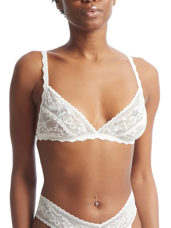 Women's Hanes bras for budget - friendly optionsI Do Shimmer Bralette Light Ivory