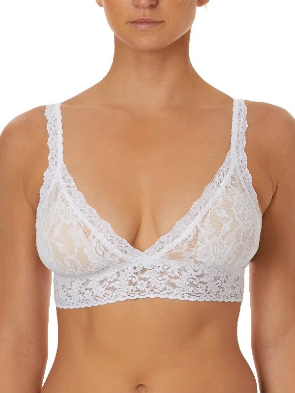 Women's floral - patterned brasSignature Lace Padded Crossover Bralette White