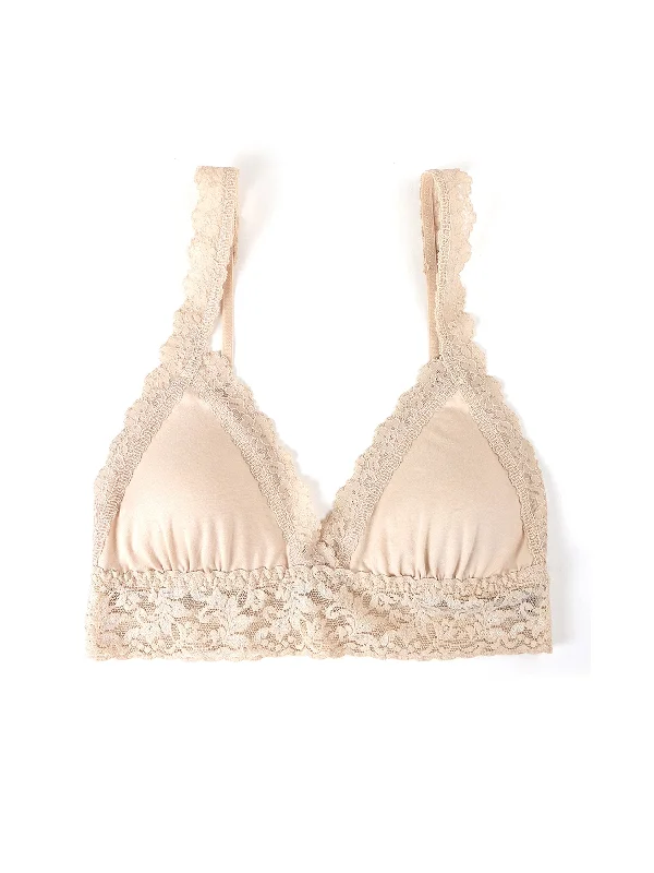 Women's bras featuring a microfiber materialSupima® Cotton Padded Bralette Chai