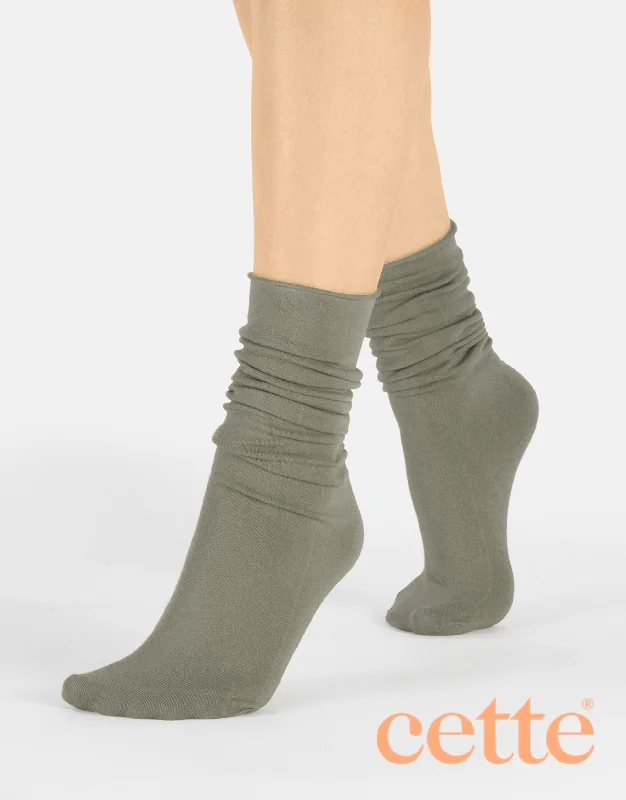 Cette Cashmere Sock Loose Top Caster Grey 241-12