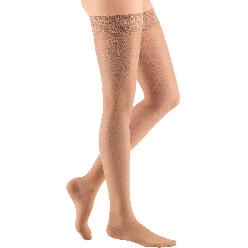 Mediven Sheer & Soft Women's Thigh High 15-20 mmHg w/ Lace Top Band