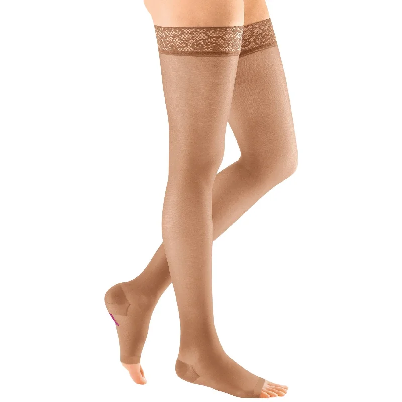 Mediven Sheer & Soft Women's Thigh High 15-20 mmHg, Open Toe