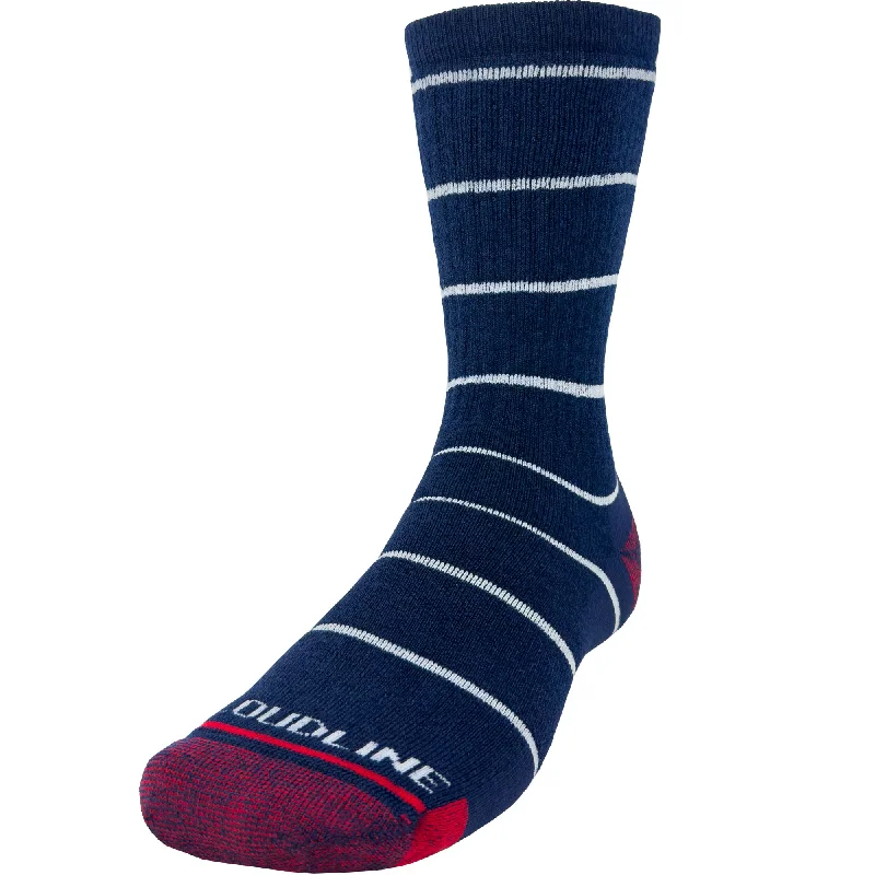 Pinstripe Hiking Sock - Medium Cushion