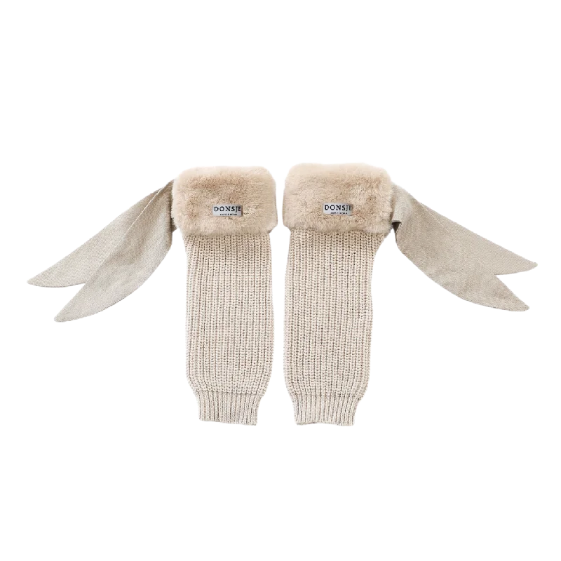 Fida Legwarmers | Light Teddy